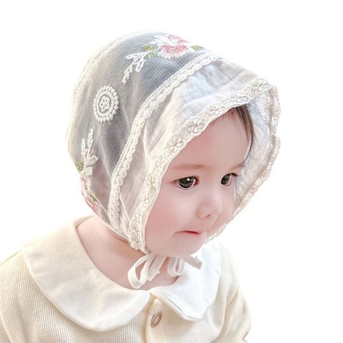 Baby lace flower hat - baby,