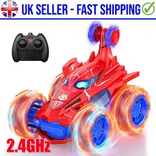 Spiderman RC Stunt Car Remote Control Cars Toys for Boys Girls UK Cuty.