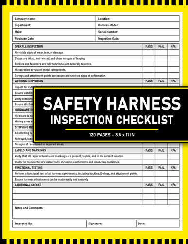 Safety harness inspection - safety,