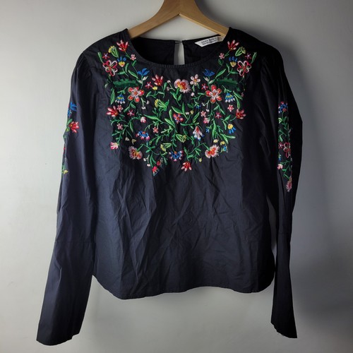 Zara women size black floral - size,