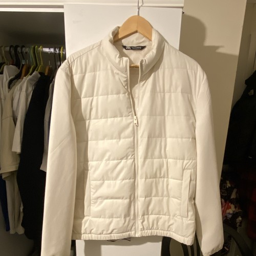 Zara men white quilted - ,