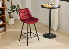 2X Velvet Designer Bar Stools