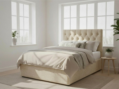 Cream adjustable bed - cream,