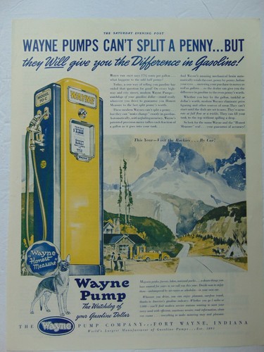 1941 wayne gasoline pump - wayne,
