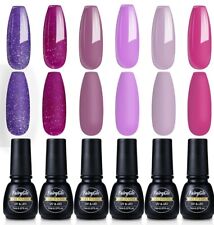 FairyGlo Color Gel Nail Polish Set 6pcs Day Dreaming, Soak Off Gel Polishes UV