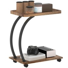 Industrial Rolling Side Table
