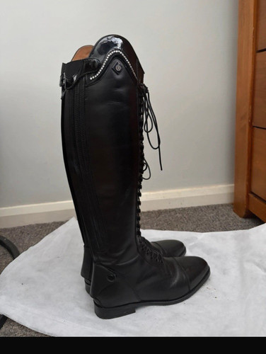 Black lace front dressage - front,