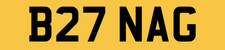 OLD 1984 NUMBER PLATE B27 NAG