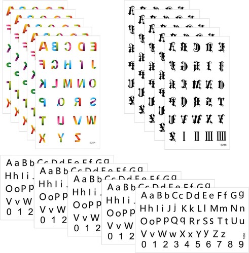 Sheet temporary tattoos - 15,