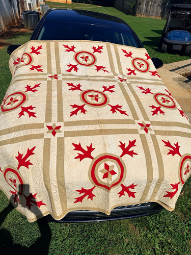 Antique 1920s oak leaf and - ,