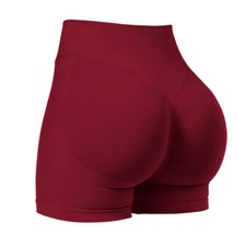 Women Workout Impact Shorts Scrunch Butt Lifting Gym Seamless Booty Biker Shorts