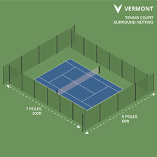 Vermont Socketed Tennis Court