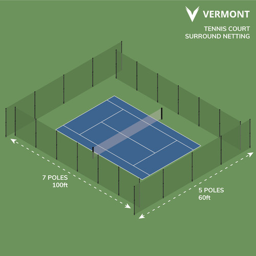 Vermont socketed tennis court - tennis,