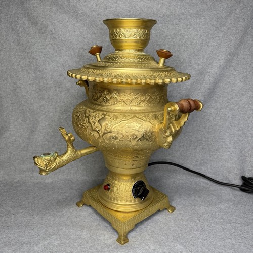 Electric samovar gold plated - electric,