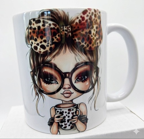 Adorable coffee time - time, leopard