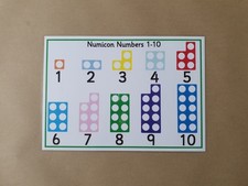 Numicon laminated poster - numicon,