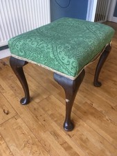 Wooden Stool With Cushion For Dressing Table