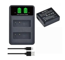 Battery + USB Charger FOR  Panasonic DMW-BLG10 BLG10E BLG10PP BLE9E BLE9 Battery