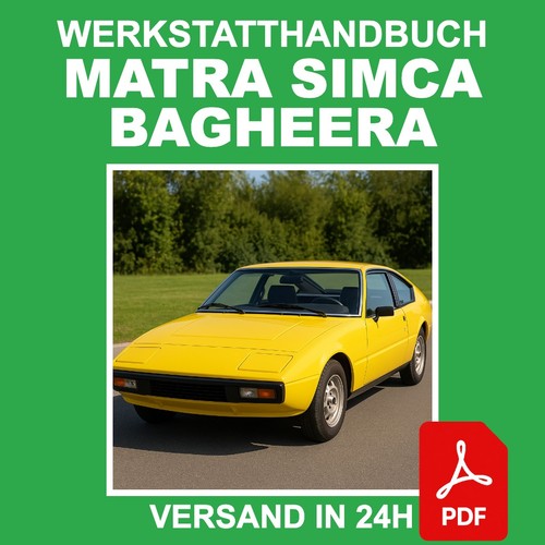 Workshop manual matra simca - workshop,