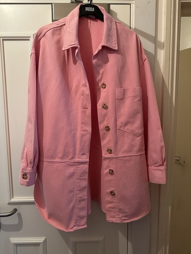 Zara heavy denim pink jacket - heavy,