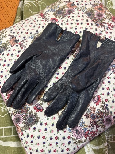 Real leather small - , gloves-