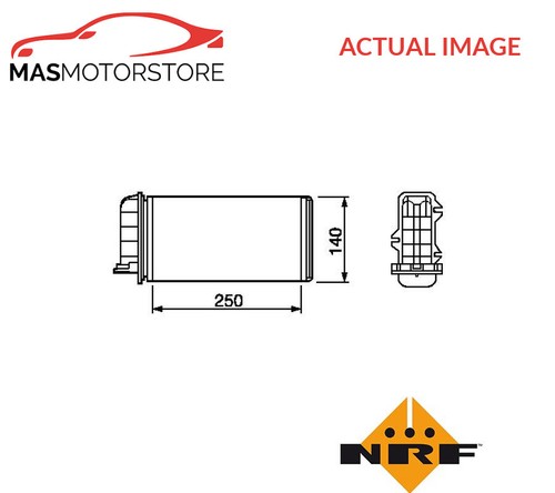 Heater radiator exchanger - heater, lhd
