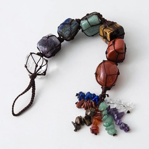 Chakra crystal set hanging - 7,