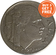 20 ITALIAN CENTESIMI - 1939-1943 - VITTORIO EMANUELE III - CHOOSE THE DATE-ITALY