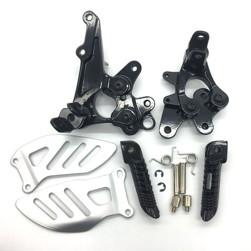 Black front foot pegs bracket - black,