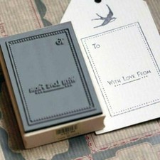 Rubber Stamp - To ... With Love From Stamp - Wooden Rubber Craft Stamp