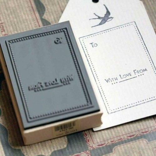 Rubber stamp with - rubber, ...
