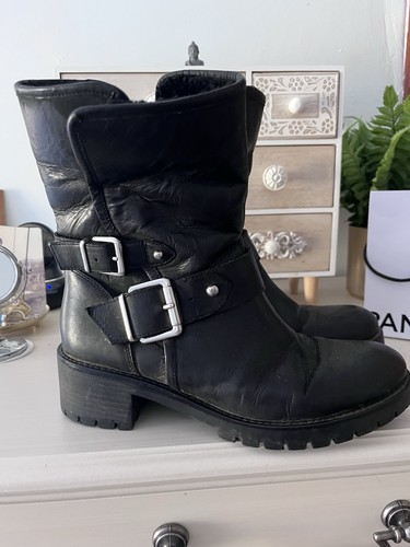 Carvella leather biker boots - carvella,