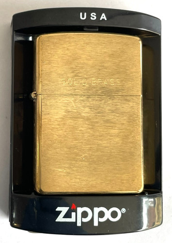 Solid brass zippo - (new),