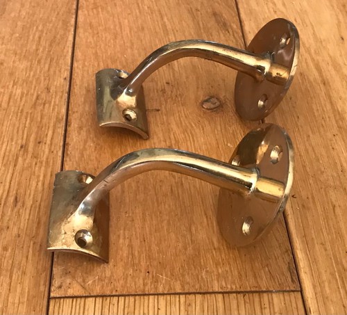 Vintage brass hand rail - vintage,