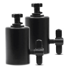 Ultimax Twin Pack Top Cap Spigot 26mm Stand Fitting for DJ Booth Poles in Black