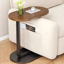 C-Shaped Compact Sofa Side End Table Coffee Laptop Table Living Room Bedroom UK