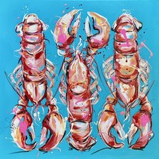 Three Vibrante Lobsters