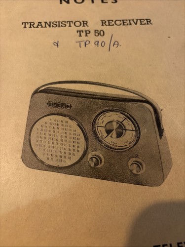 Decca tp50 transistor radio - decca,