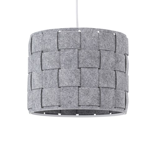 Grey felt weave - ceiling, light