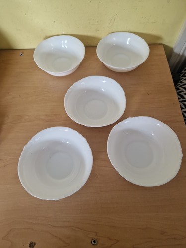 White china dessert bowls - china,