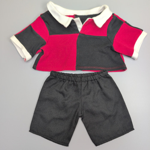 Bear factory red black rugby - factory,