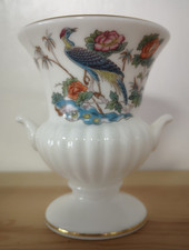 Vintage Wedgwood Kutani Crane Urn Fine Bone China Staffordshire Vase