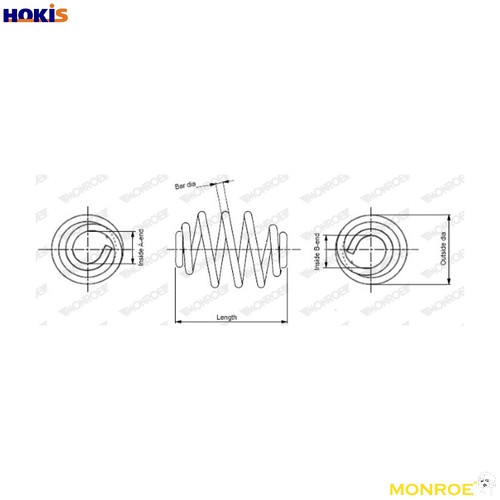 Suspension spring sn2284 for - sn2284,