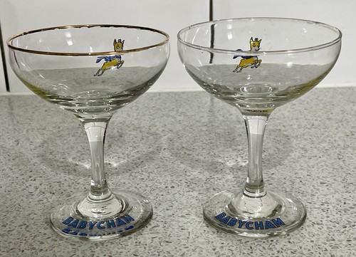 Pair vintage babycham - vintage,