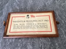 1963 “WEIGHTS & MEASURES ACT”. FRAMED & GLAZED NOTICE FOR A JOSHUA TETLEY PUB.