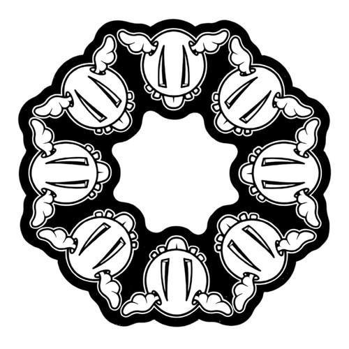 Face dog ring sticker - d*face,