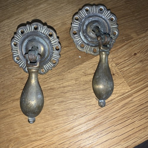 Antique brass door drawer - door,