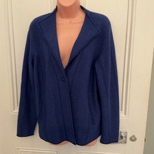 Neon boiled wool blue jacket