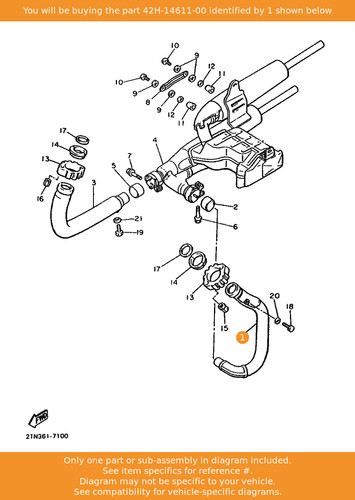 Yamaha pipe exhaust 1 - pipe,,