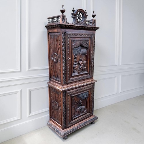 Antique carved two - antique, door